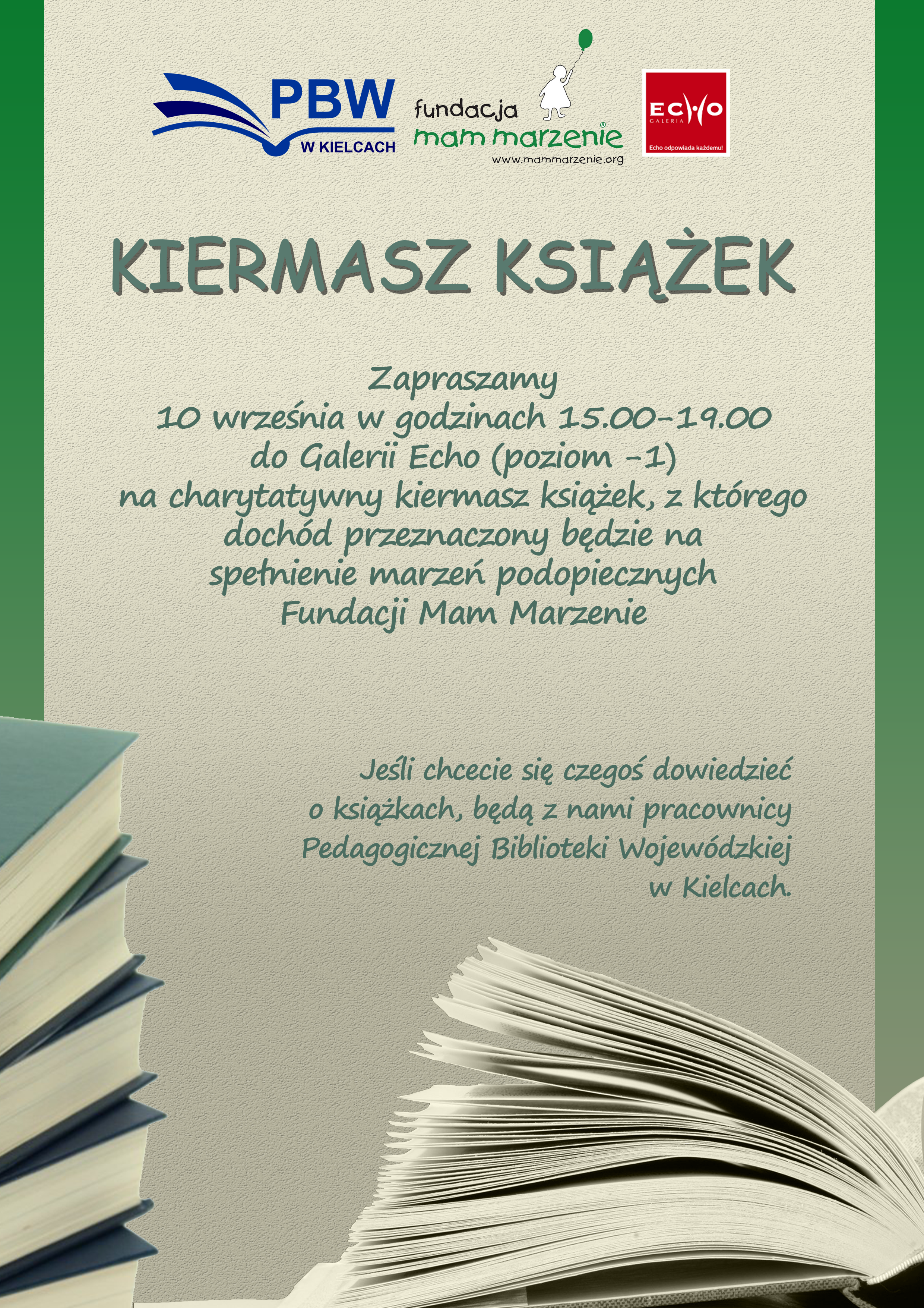 Pedagogiczna Biblioteka Wojewódzka w Kielcach wraz z Fundacją Mam Marzenie pomogą spełniać marzenia ‼️