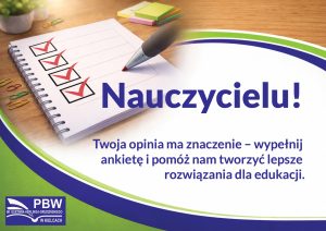Wypełnij ankietę! Podziel się swoimi spostrzeżeniami